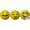 Emoji Golf Balls 3 Designs 3 Pack#3 by GBM Golf