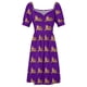 thumbnail image 4 of Vestido morado de manga corta con tigre de fútbol vestidos largos con velo vestidos de noche de lujo para mujer vestido de noche para mujer 2025, 4 of 6