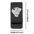 thumbnail image 2 of Stainless Steel Aztec Jaguar Warrior Champion Classic Slim Money Clip Credit Card Holder, 2 of 2