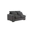 thumbnail image 4 of Devion Furniture Reversible Modular Sectional Fabric Sofa & Chaise With Two Ottoman-Dark Gray, 4 of 10