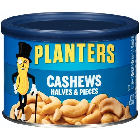 Planters Cashew Halves & Pieces 8 oz. Canister