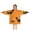 Orange Halloween Bats, variant on Orange Halloween Ghosts Blanket Hoodies for Kids 6-13YR Oversize Wearable Blanket Hoodies for Boys Girls Teens