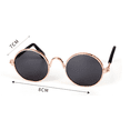 thumbnail image 4 of Gafas de sol y collar para gatos ZHAOCHENG juego de 2 piezas vintage oro rosa, 4 of 5
