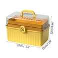 thumbnail image 2 of WREESH Large Three-layer Rotating Buckle Family Large-capacity Box Drug Storage Box Household Small First Aid Box Storage Box Clearance, 2 of 2