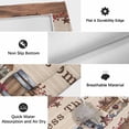 thumbnail image 6 of Farmhouse Outdoor Rug for Patio/Deck/Porch, Non-Slip Large Area Rug 6 x 9 Ft, Brown Country Star Berry Vintage Wood Grain Indoor Outdoor Rugs Washable Area Rugs, Reversible Camping Rug Carpet Runner, 6 of 8