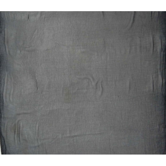 Tissu Chiffon en Viscose Noir de 38 Pouces de Large, Léger, pour Confection de Robes, Couture au Mètre