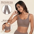 thumbnail image 4 of Full Coverage Bra for Women Back Smoothing Seamless Comfortable Bralette Padded Wireless Support Bra, 4 of 7