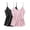 Black/Pink Leopard, variant on Ekouaer Women's 2 Pcs Satin Camisole Silky Pajama Tank Tops V Neck Soft Spaghetti Strap Loose Basic Sleepwear