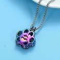 thumbnail image 4 of Pet Cremation Jewelry For Ashes For Dog/Cat Paw Stainless Steel Memorial Locket Urn Necklace Inside Mini Case Keepsake Cremation Jewelry Women Men, 4 of 7