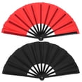 thumbnail image 1 of 2pcs Hand Fans Bulk Folding Hand Fan Bulk Costume Fan Chinese Traditional Kung Fu Folding Fan Foldable Hand Fan Folding Fans Handheld Handheld Fans, 1 of 8