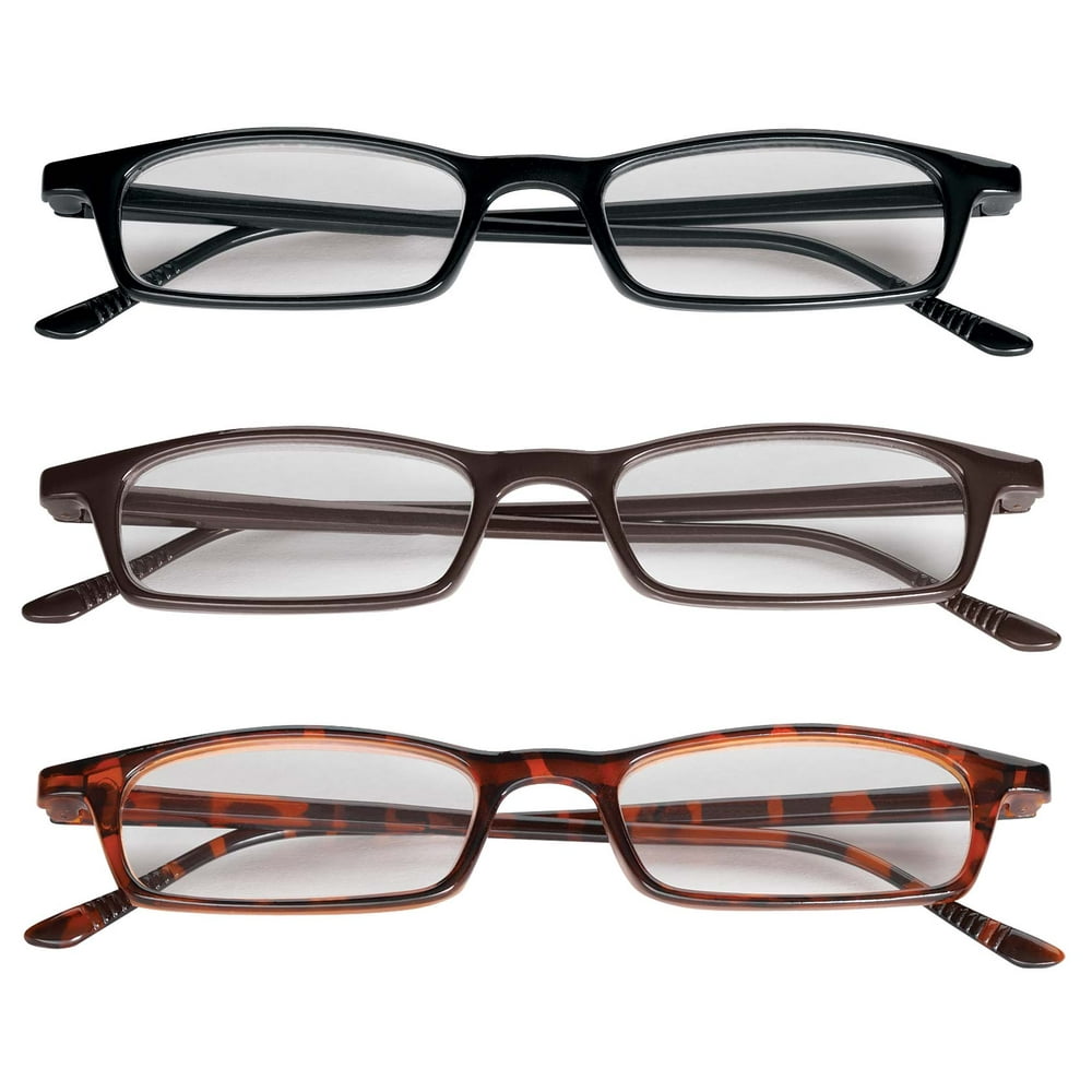 3 Pair Value Pack Reading Glasses Magnification 5.00X