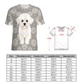 thumbnail image 2 of Cute Bichon Dog T-Shirts Casual T-Shirt Short Sleeve Women Trendy Tshirt Beach Custom Tops, 2 of 5