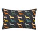 thumbnail image 1 of Fotbe Plaid Dachshund Funda de Almohada Decorativa Estilo Occidental, Lujo en Algodón, Fundas para Almohadas King, Cojín Estampado para Decoración del Hogar-14"x20", 1 of 6