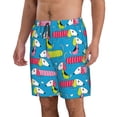 thumbnail image 2 of Naloa Color Dachshund Dog Men's Beach Shorts, Surfing shorts, Swim trunks, Quick Dry Swim Trunks for Surfing Beach Fun - Medium, 2 of 9
