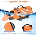 thumbnail image 3 of Visland Dog Life Jacket, Unique Wings Magic Sticker Mesh Reflective Design Waterproof Pet Flotation Life Vest Dog Lifesaver Preserver Swimsuit for Small Middle Large Dogs Swim Pool Beach Boating, 3 of 8