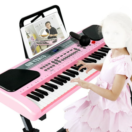 iMeshbean 61 Key Music Electronic Keyboard Electric Digital Piano Organ with Stand,