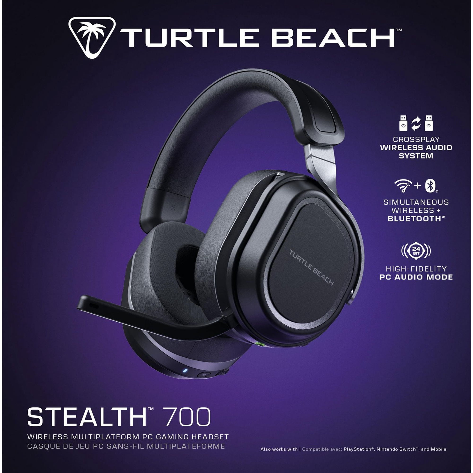 Turtle Beach® Stealth™ 700 – Black PC, PS5™, PS4™, & Bluetooth
