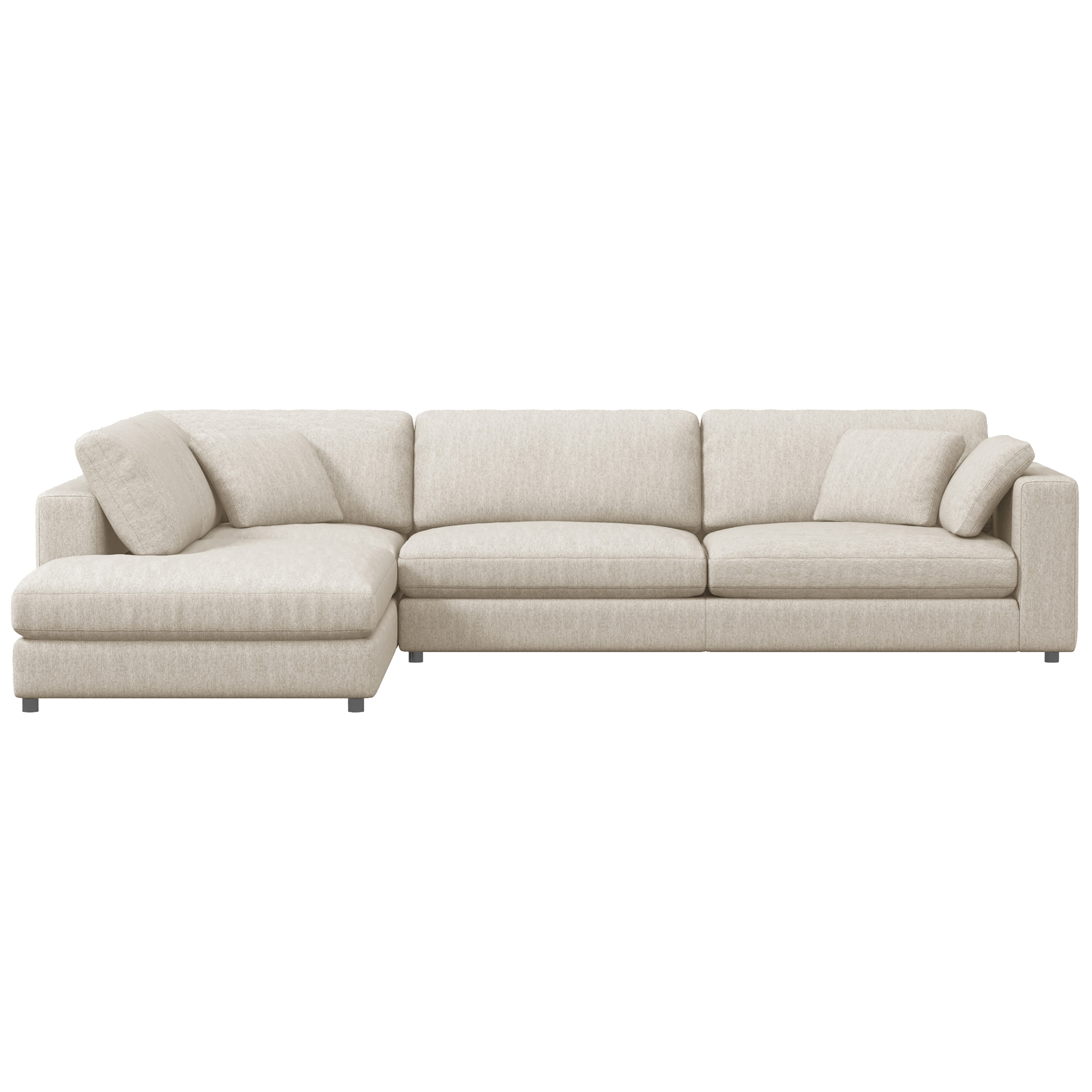 Joelle Sofa sectionnel 2 pièces 128 po avec chaise à gauche