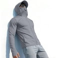 thumbnail image 5 of JOANKDMI Sun Protection Hoodies for Men Long Sleeve UV Shirt with Face Mask and Thumb Holes Lightweight Zip Up Cooling Athletic Jacket for Fishing Hiking Outdoor, 5 of 6