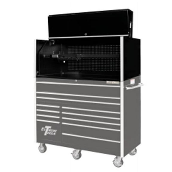 Extreme Tools Rx Series Pro 55In Extreme Power Workstation Hutch - Black