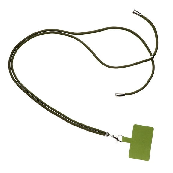 Detachable Adjustable Keychain Chain Phone Safety Tether Case Straps Neck Cord Phone Lanyard Patch Nylon Strap ARMY GREEN