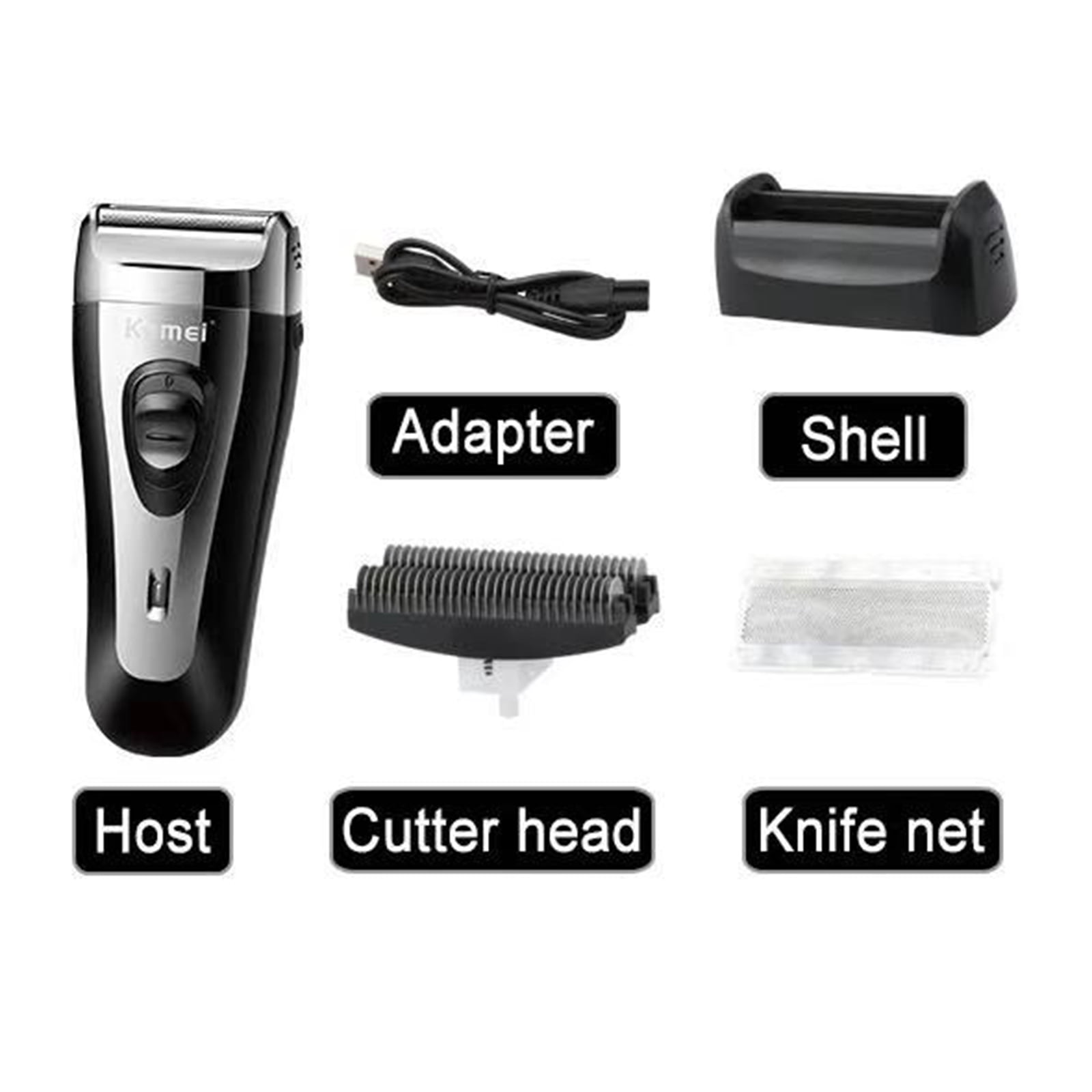 Buy Kemei Portable Electric Razors Cordless Mini Beard Shavers with USB Rechargeable Face Shaver