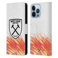 thumbnail image 1 of Head Case Designs Officially Licensed West Ham United FC 2022/23 Crest Kit Third Leather Book Wallet Case Cover Compatible with Apple iPhone 13 Pro, 1 of 6