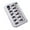 Silver, variant on Adjustable 6 String Electric Guitar Bridge 10.5mm String Spacing for Enhanced Playability and Precise Tuning Stability