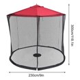 thumbnail image 3 of NSESSHome 9-13ft Black Patio Umbrella Mosquito Nets, Polyester Mesh, Universal Canopy Umbrella Netting Screen, Outdoor Patio Tables Cantilever Offset Hanging Market Umbrellas, 3 of 8