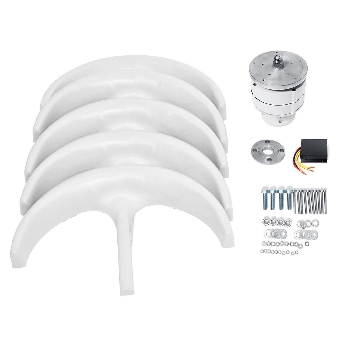Vertical Wind Turbine Windmill 1000W 12v 24v Low Noise Wind Speed Start Rotation Free Energy With MPPT Charge Controller