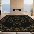 thumbnail image 2 of Design&I 6'x9' Ultra Soft Area Rug, Gothic Mirrored Insect Decorative Scrolling Borders Bathroom None Fluffy Washable Non Shedding for Guest Room Bedroom Living Room, 2 of 7