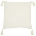 thumbnail image 3 of Mina Victory Metallic Embroidery 20" x 20" Ivory Indoor Throw Pillow, 3 of 6