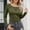 #0476-Army Green, variant on Women's Long Sleeve Shirts 2026 Spring Fashion Dressy Casual Tops Plain V Neck Blouses Daily Outfits Clothes