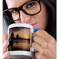 thumbnail image 2 of 3drose, Usa, Oregon, Cannon Beach. Sea Stacks Called the Needles at Sunset., 11oz Two-tone Blue Mug, 2 of 6