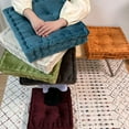 thumbnail image 4 of Bewildely Cojín de piso de apoyo y transpirable para una experiencia sentada Cómoda almohada de cojín de tatami Conjuntos de muebles de dormitorio vino rojo 42*42 cm (espesor 10 cm), 4 of 6