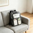 thumbnail image 4 of Heavy Duty Clear Backpack, Large Clear Bookbag Transparent See Through Backpack for School Sport College Gray, 4 of 6