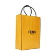 thumbnail image 2 of Fendi Roma 2Way Vitello Embossed Yellow Leather Crossbody Shopping Tote Bag, 2 of 9