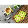 thumbnail image 3 of Letter I Monogram - Lime Green Foam Coaster Set of 4, 3 of 3