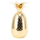 thumbnail image 1 of Coctelera con forma de piña, acero inoxidable, superficie lisa pulida, 500 ml, para barra casera, color dorado, 1 of 10