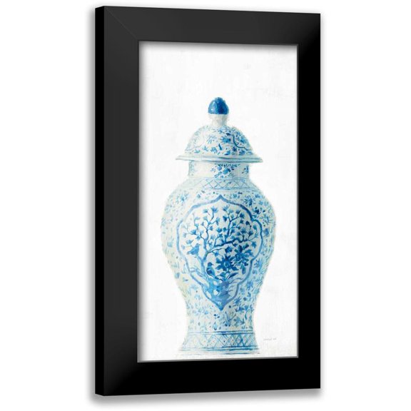 Nai, Danhui 9x14 Black Modern Framed Museum Art Print Titled - Ginger Jar I on White Crop