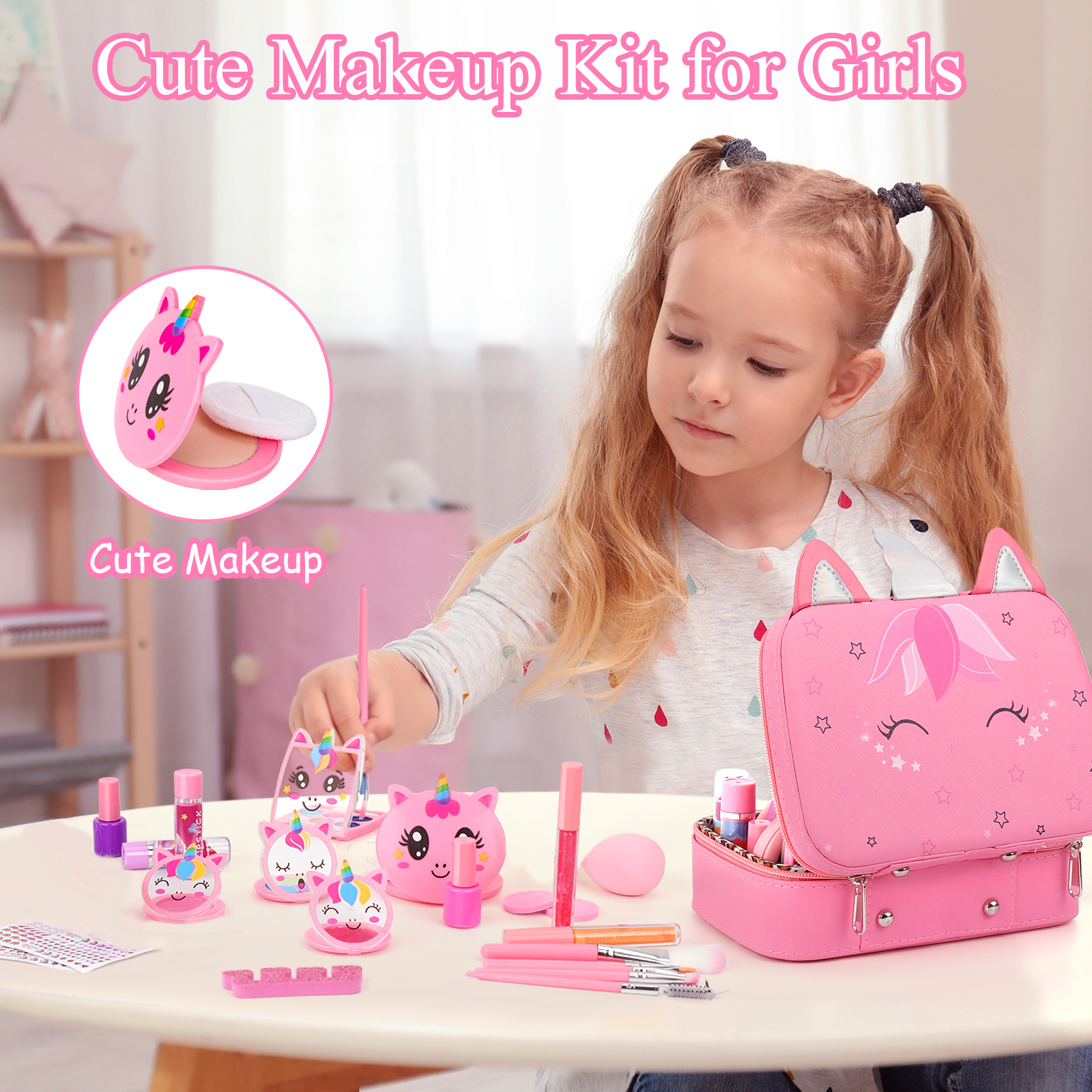 Sendida Washable Kids Makeup Kit For Girls Ages 3-12 photo 7