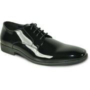 Vangelo Men Dress Shoe Tux-12 Oxford Tuxedo for Prom & Wedding Black Patent 17M