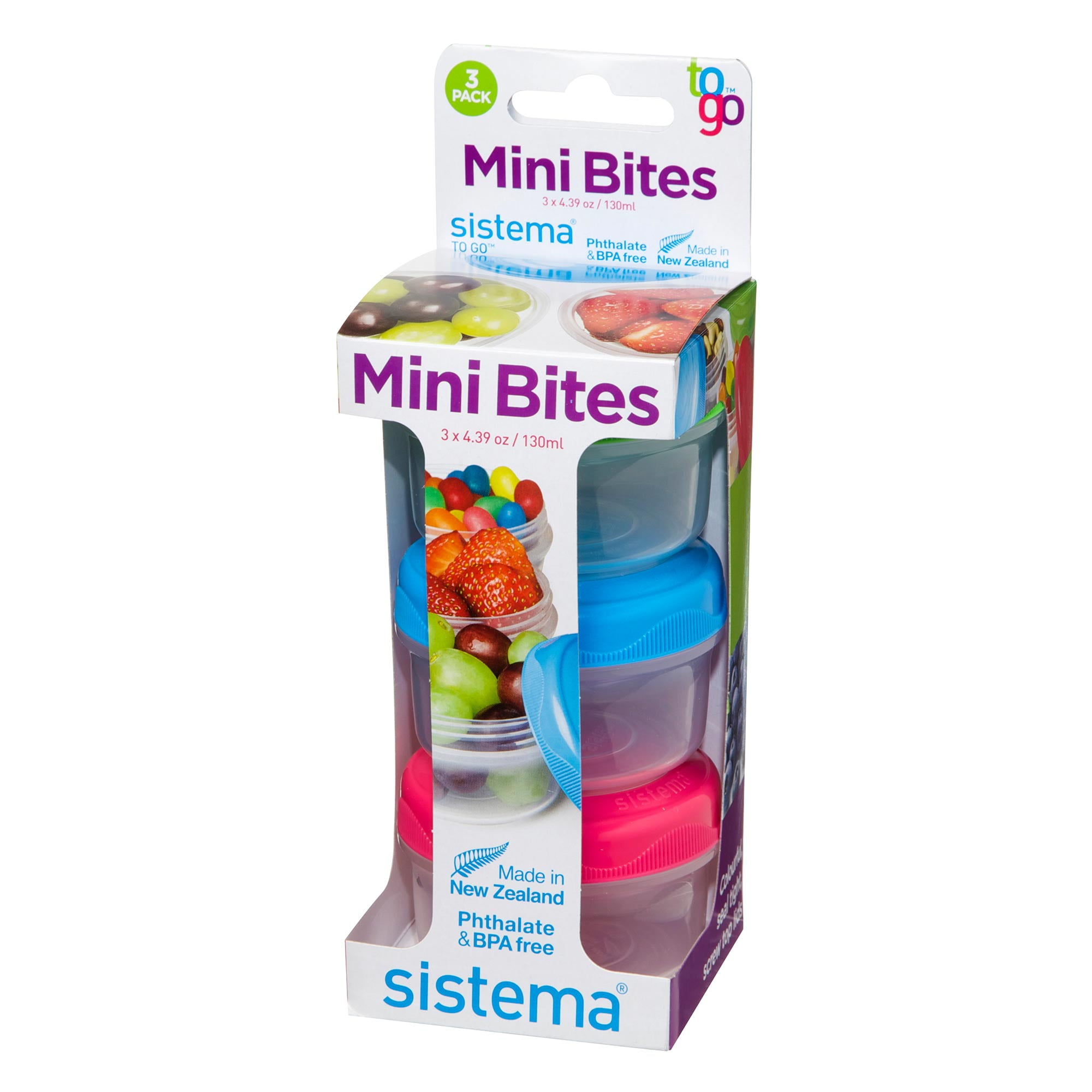Rubbermaid Sistema Small Mini Bites Snack Containers, 3 Count Walmart Inventory Checker