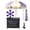 Purple, variant on WinSpin 24" Modular Prize Wheel Tabletop w/ Palm Springs Pink Fringe Umbrella for Outdoor Pop-up Shop Craft Booth