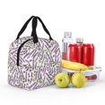 thumbnail image 3 of Kdxio Lavender Flowers Print Insulated Lunch Bag,Reusable Tote Lunch Box for Women Men,Leakproof Cooler Lunch Bags for Work Office Travel Picnic, 3 of 6