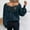 *Blue, variant on ClodeEU Womens Off The Shoulder Sweaters With Bow Back,Long Sleeve Lightweight Knit Pullover Sweater Tops Blue,Womens Plus XL