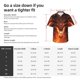 thumbnail image 5 of Balery Magma Fire Black Dragon Camisas hawaianas de manga corta para hombre, camisas playeras de corte holgado, camisas de vacaciones con botones,XX-Large, 5 of 7