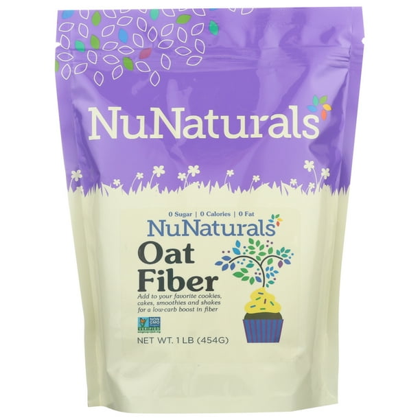 Nunaturals Oat Fiber, 1 Lb