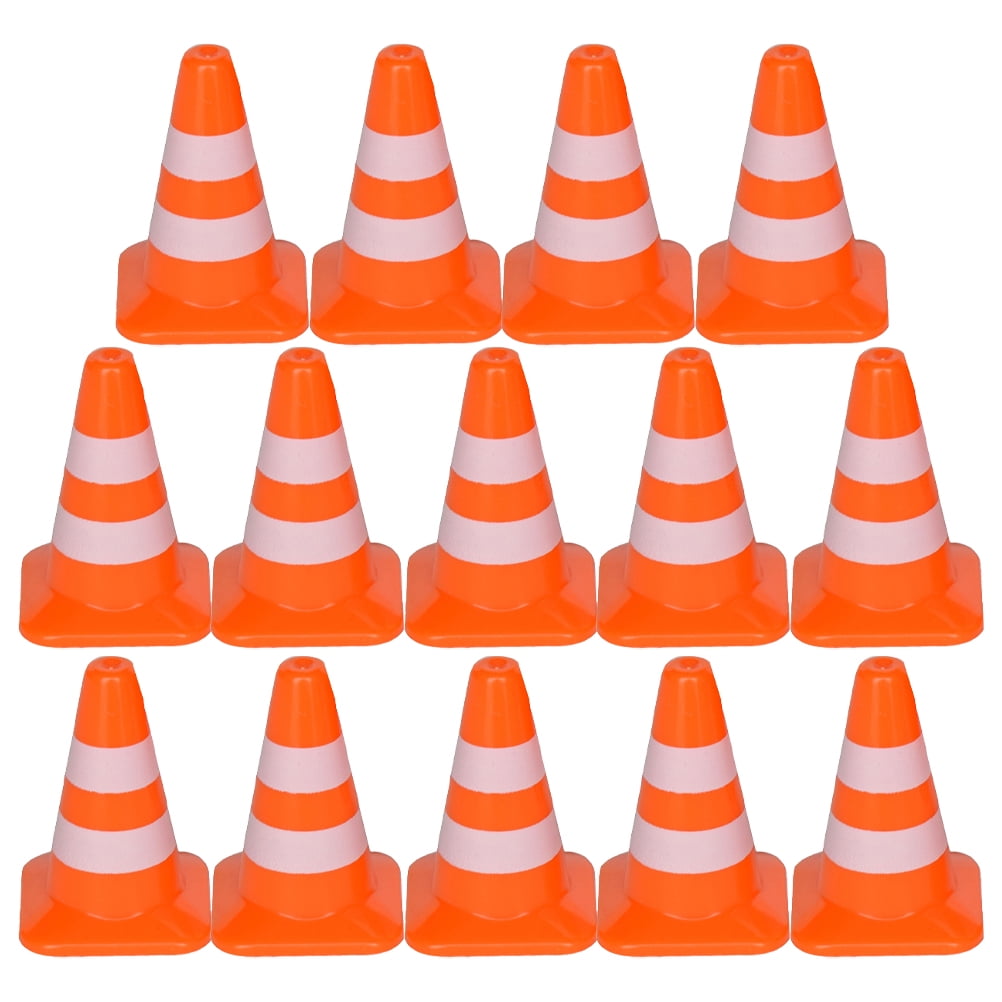 Frcolor Cones Traffic Road Mini Cone Signs Toys Roadblock Sign