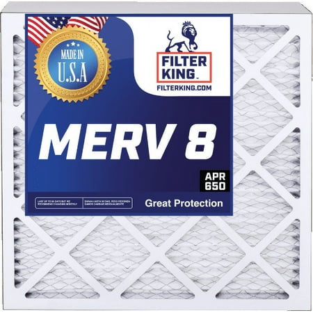 

Filter King 19.5x39.5x4 Air Filter | 5-PACK | MERV 8 HVAC Pleated A/C Furnace Filters | MADE IN USA | Actual Size: 19.5 x 39.5 x 3.75